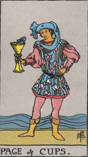 Cups Page tarot card Cups Page tarot card