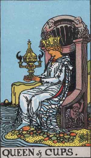 Cups Queen tarot card