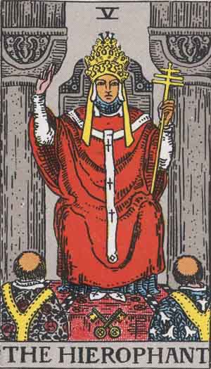  The Heirophant (The Pope) tarot card