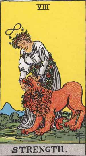 The Strength tarot card