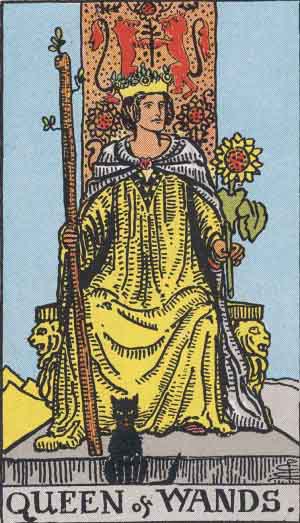 Wands Queen tarot card