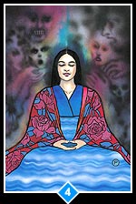 turning in Zen love tarot card